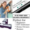 8 foot extendable curtain pole 8 foot extendable curtain pole - DIY girl installing pewter finish curtain rods with a drill—text highlights ‘Perfect for beginners, DIY enthusiasts, homeowners and renters!’ Features smooth telescoping rods, and easily adjustable design so you never worry about inaccurate measurements
