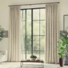 curtain rod for door curtain rod for door - Elegant curtains hanging on a sturdy black curtain rod installed on a balcony doors, showcasing a perfect blend of style and function for indoor-outdoor spaces