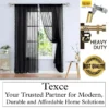 best antique brass finish curtain rod set best antique brass finish curtain rod set - Elegant black sheer curtains hanging on a heavy-duty antique curtain rod with bird motif finials. Overlay text highlights: ‘best quality guaranteed—Texce, your trusted partner for modern, durable, and affordable home décor solutions