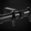 black curtain rod holders black curtain rod holders, Close-up of an elegant black curtain bracket securely holding a curtain rod, showcasing its sleek design and sturdy construction for flawless drapery support