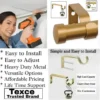 curtain rod with brackets curtain rod with brackets - Three-panel showcase: (1) DIY girl installing a curtain rod with a drill, (2) elegant curtain rod with leaf finial, and (3) close-up of heavy-duty steel brackets. Overlay text highlights: ‘Easy to install, corrosion-proof steel, versatile styles, affordable pricing, lifetime support, and Texce—a trusted brand