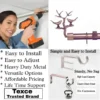 curtain rod with supports curtain rod with supports - DIY girl installing a curtain rod with a drill, (2) elegant rose gold arrow-shaped finial rod design, and (3) close-up of heavy-duty steel brackets. Overlay text highlights: ‘Easy to install, corrosion-proof steel, versatile styles, affordable pricing, lifetime support, and Texce—a trusted brand