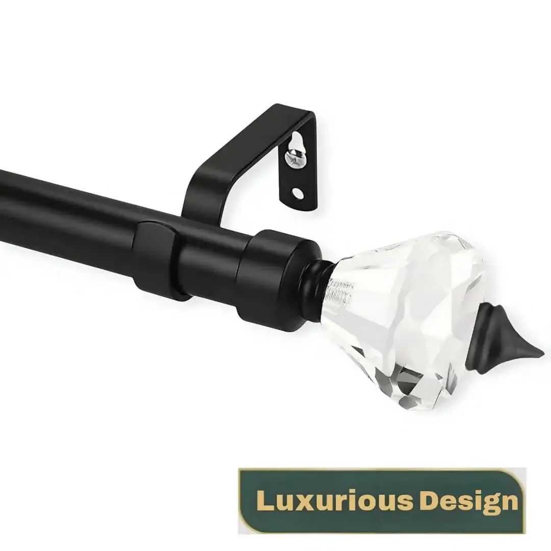 curtain rods with diamond curtain rods with crystal finials, curtain rods with diamond ends