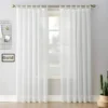 adjustable curtain rod set with brackets for living room adjustable curtain rod set with brackets for living room -, Elegant sheer curtain gracefully hanging from a luxurious gold curtain rod with ball finial installed on a window in a living room, creating an airy and sophisticated look