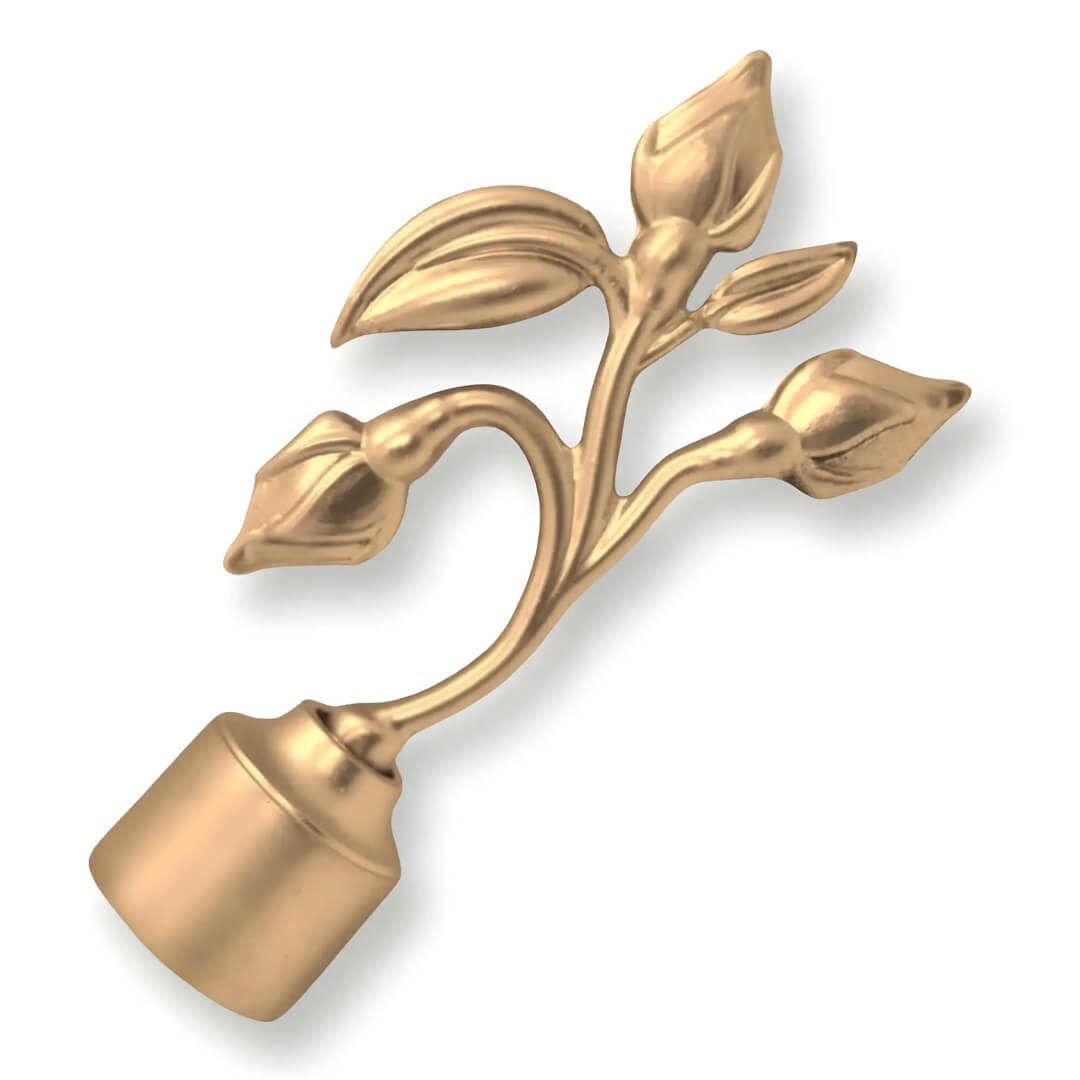 gold curtain rod leaf end gold curtain rod leaf end