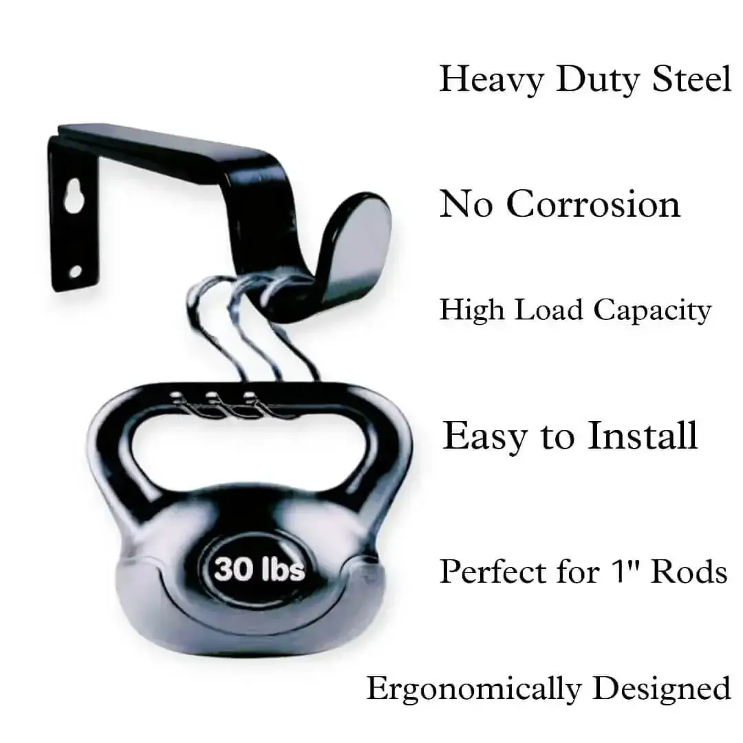 curtain holder heavy duty curtain holder heavy duty - Close-up of a black heavy-duty steel curtain bracket stress-tested with heavy weights, showcasing its high load capacity. Highlighted text emphasizes: 'No corrosion, easy to install, ergonomically designed for 1-inch rods'—proving durability and user-friendly features