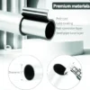 rust resistant curtain rod 1 inch curtain rod - Close-up of grey finish curtain rod with highlighted text: 'Anti-rust coating, 0.8mm thickness, 1-inch diameter' - showcasing durable construction for long-lasting performance