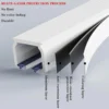 rust proof curtain track Close-up of curtain track with highlighted text: 'Anti-rust coating, durable, no colour fading - showcasing durable construction for long-lasting performance