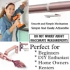 adjustable curtain rail adjustable curtain rail - DIY girl installing rose gold curtain rods with a drill—text highlights ‘Perfect for beginners, DIY enthusiasts, homeowners and renters!’ Features smooth telescoping rods, and easily adjustable design so you never worry about inaccurate measurements