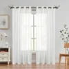 curtain rod and accessories for living room curtain rod and accessories for living room - Elegant sheer curtain gracefully hanging from a matte black curtain rod with deer finial installed on a living room window, creating an airy and sophisticated look