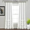 15 feet long extendable curtain rod set long extendable curtain rod 15 feet showcase - An 15 feet long extendable curtain rod with diamond ends installed in an living room. The sleek rod holds up elegant, floor-length white curtains, creating a modern and airy feel while filtering natural light for privacy. Text highlight '15 feet'