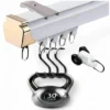 heavy duty curtain tracks for ceiling heavy duty curtain tracks for ceiling - Close up of ceiling mounted curtain track with sturdy brackets and smooth gliders holding heavy weight, text highlight “30 pounds” showcasing strong weight capacity and durable support for heavy-duty curtains installation.